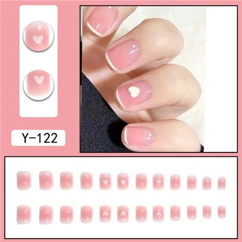 Gekleurde Franse acrylnagels