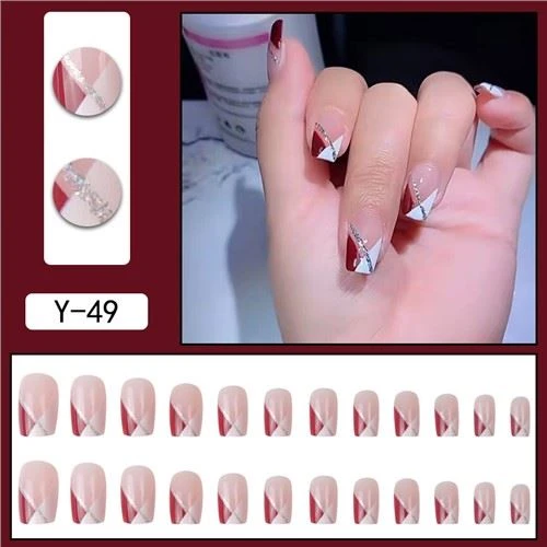 Glitter goedkope valse nagels